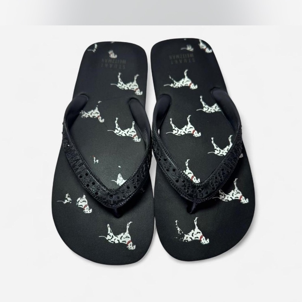 Stuart Weitzman Black and White Women's Slippers